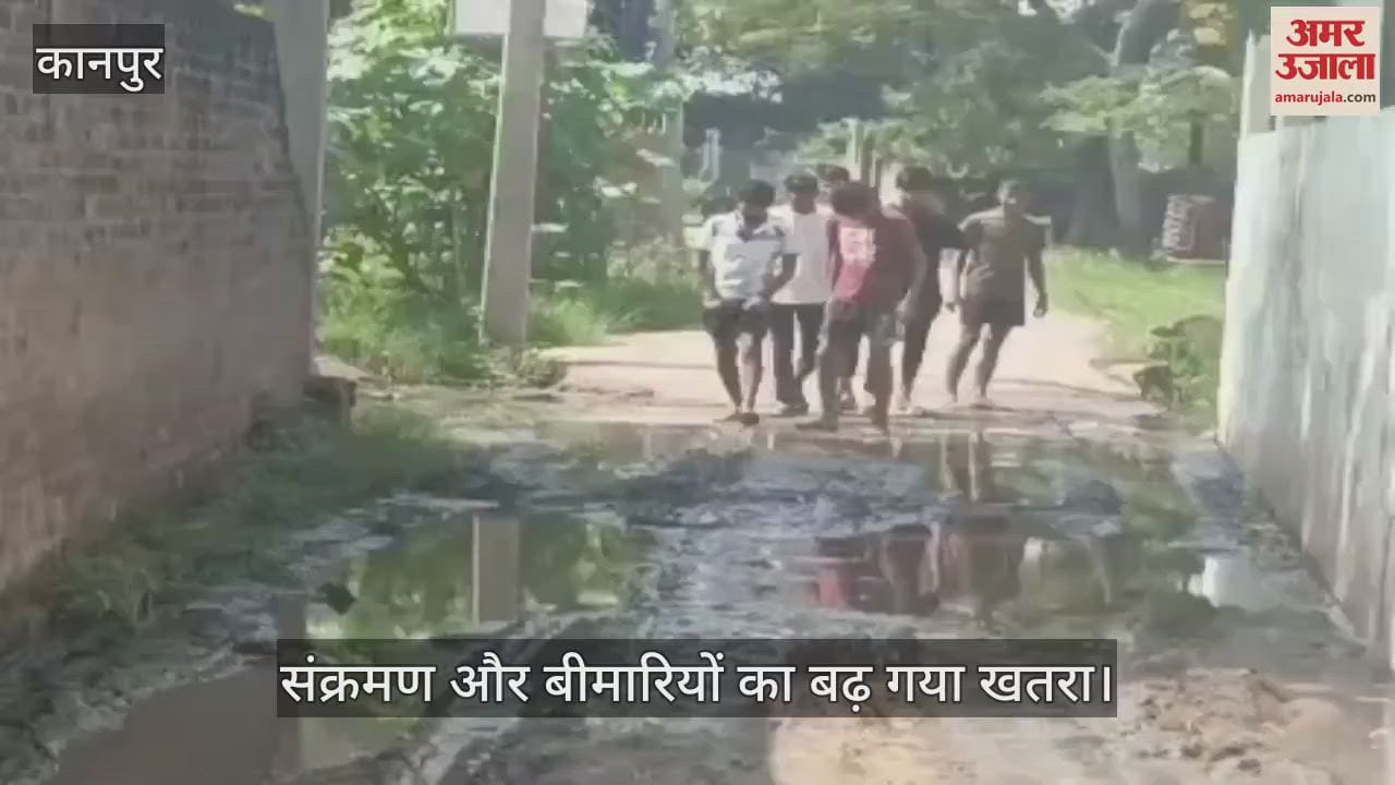कानपुर: गंदगी से जूझ रहा बेरीखेड़ा गांव, स्वच्छता पखवाड़ा का उड़ाया जा रहा मजाक