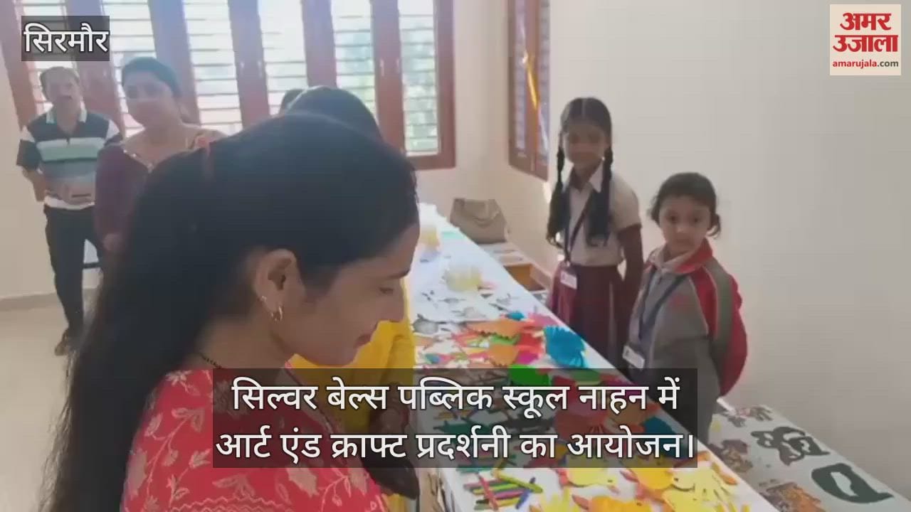 Art and Craft Exhibition organized at Silver Bells Public School, Nahan