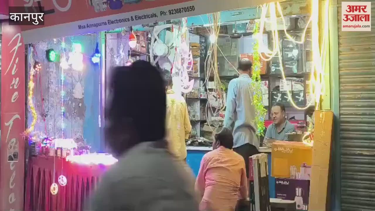 Markets are bustling with shops decorated for Diwali