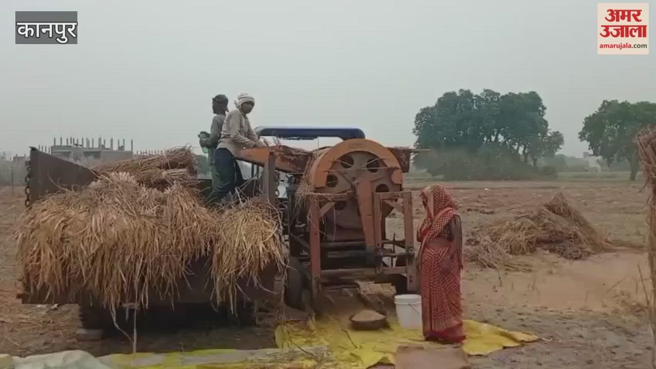 Kanpur: Paddy threshing begins, new rice will be available soon