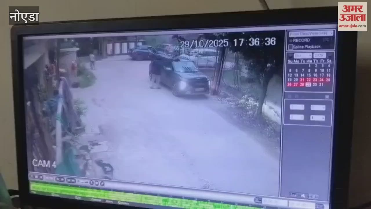 CCTV video of four year old innocent died in car accident in Noida Sector 31
