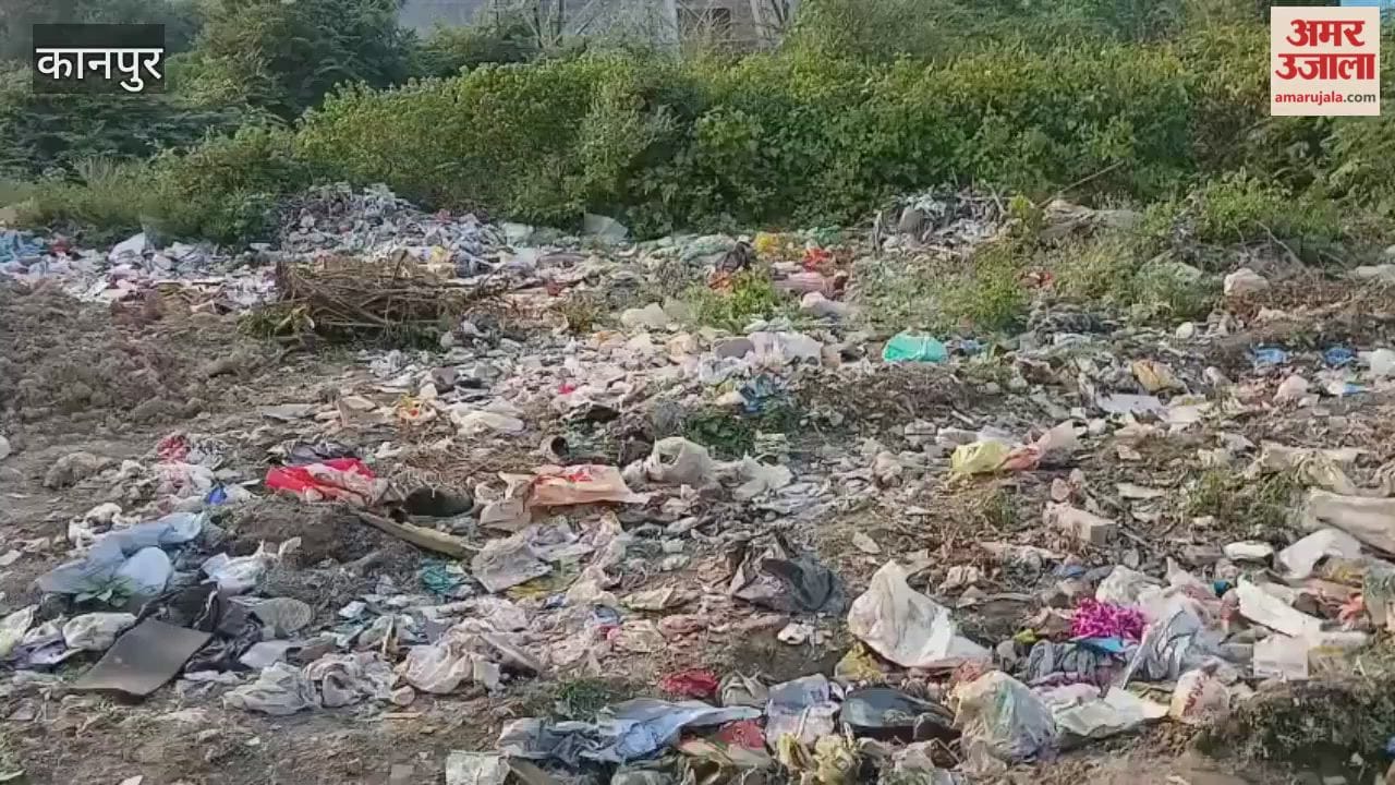 Kanpur: Garbage piled up near Kalyanpur KESA office
