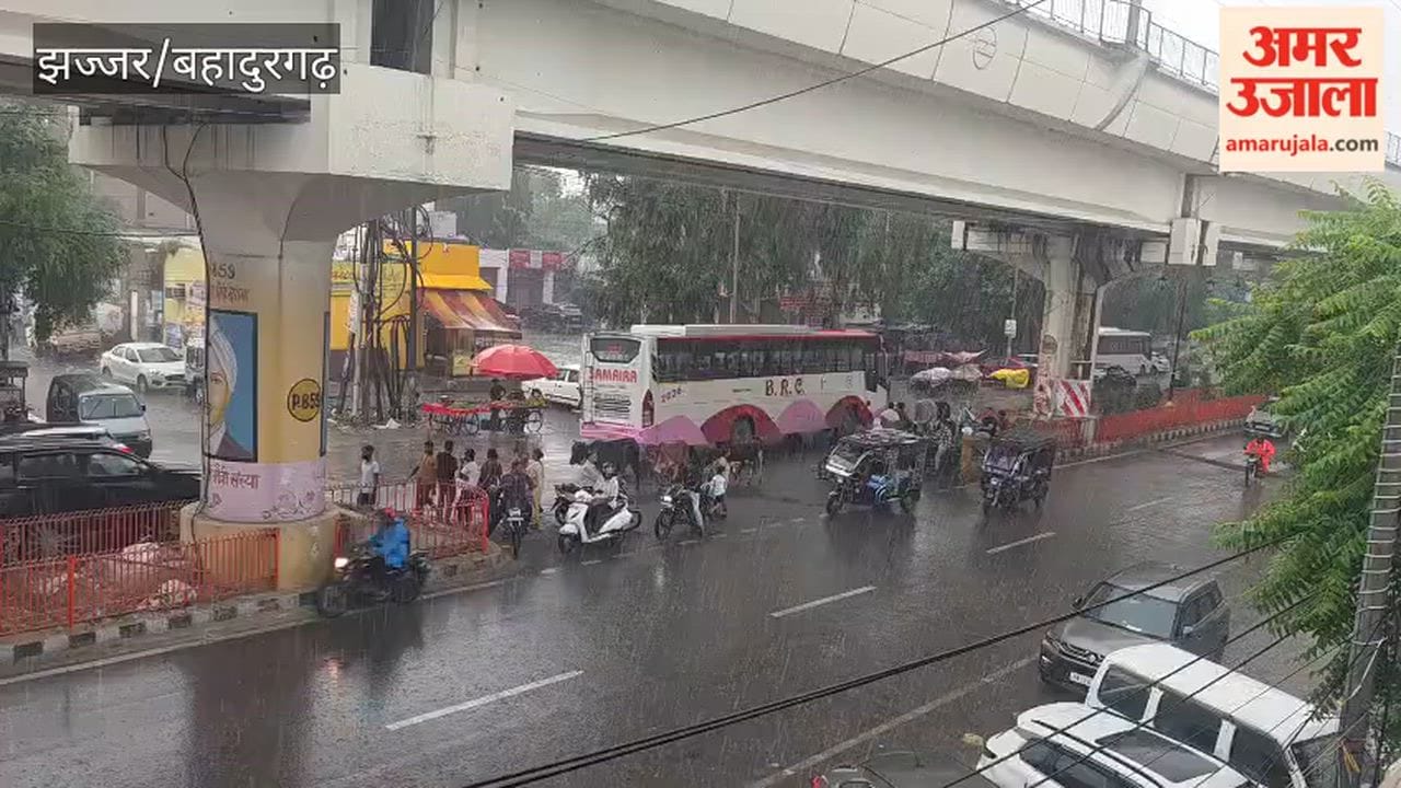 Heavy rain in Bahadurgarh; relief from the heat.