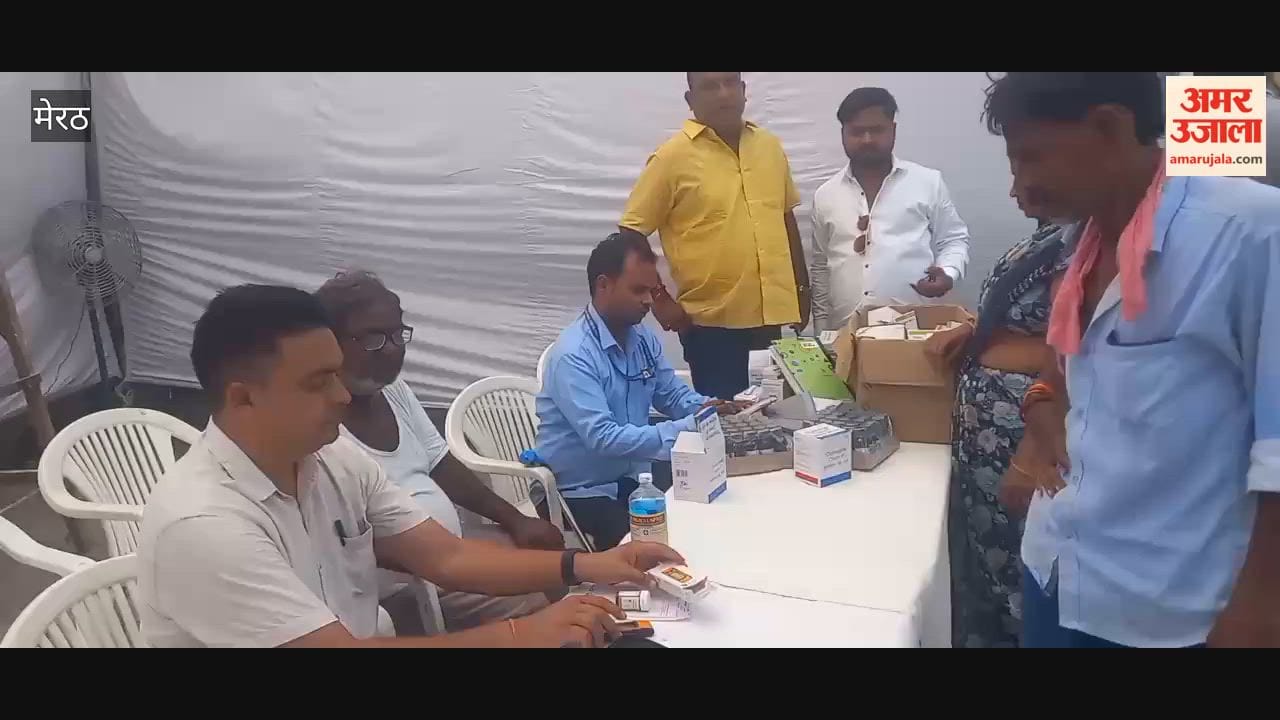 Free Medical Camp Held in Meerut’s Khatik Basti, Around 100 Patients Examined