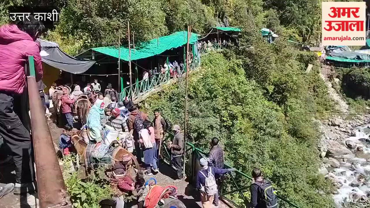 Uttarkashi:Weather clears up; pilgrim movement increases on the Yamunotri trek route