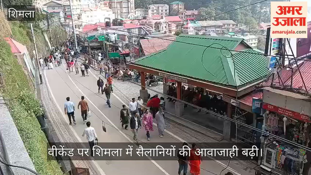 shimla weekend tourist rush hill queen markets buzzing