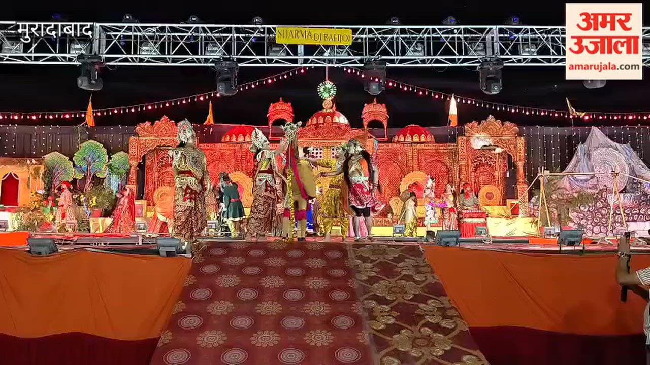 The grandeur of Janakpuri was showcased during the Ramlila performance in Linepar