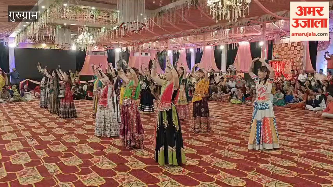 Gurugram: A group of Japanese and Korean enthusiasts performed Garba and Dandiya.