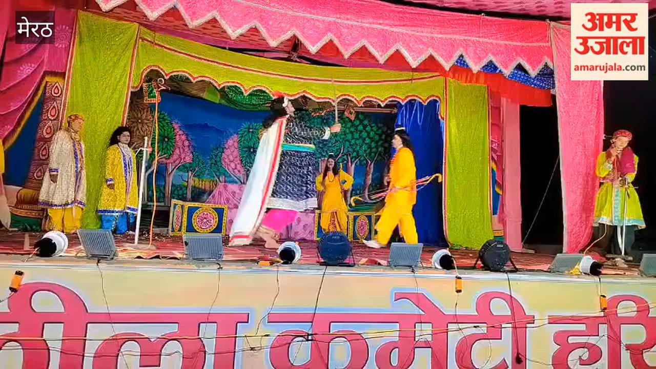 Meerut: Fierce battle takes place between Lakshmana and Meghnada at the Hastinapur Ramlila