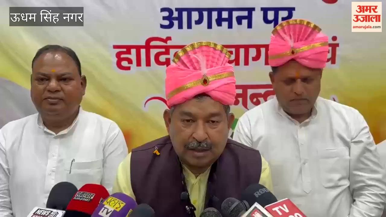 MP Dinesh Arya reached Rudrapur for the first time after becoming a Rajya Sabha member