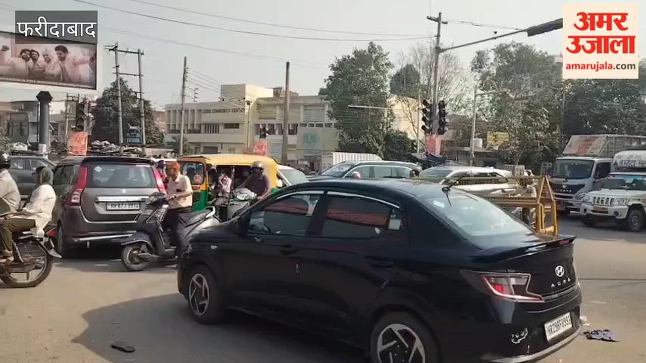 Traffic situation worsens in Faridabad during the festival