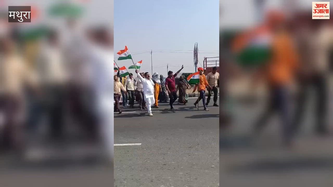 Chhata Sugar Mill protest: Farmers announce a march to Mathura; a massive surge of people from villages is pouring into the protest site.
