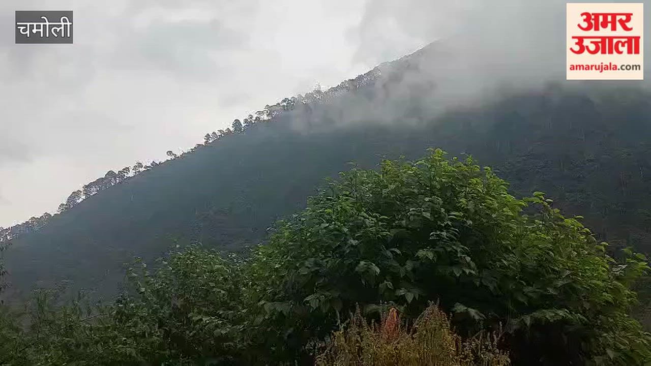 Weather changes in Karnaprayag due to rain; people stay indoors as the cold intensifies.
