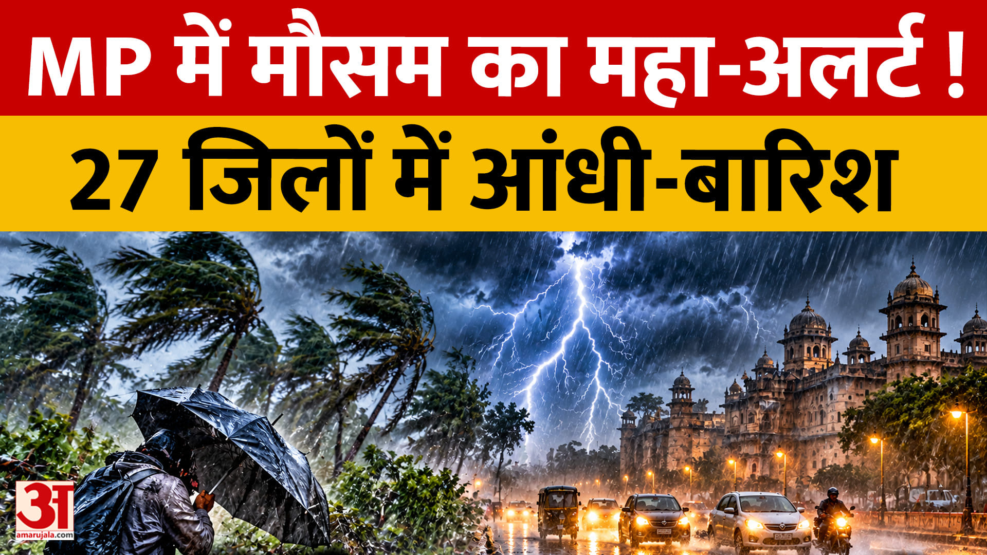 मध्य प्रदेश में बेमौसम बारिश का अलर्ट