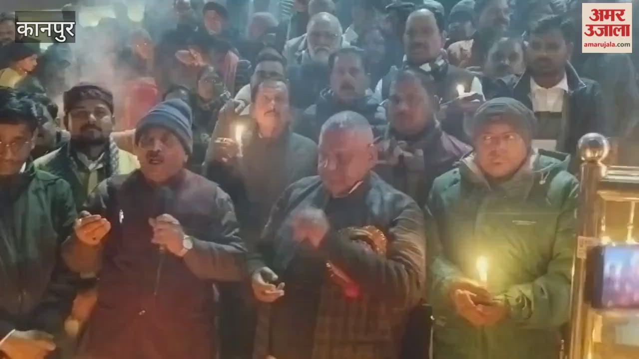 Lamps lit at Atal Ghat on eve of former Prime Minister Atal Bihari Vajpayee's birth anniversary