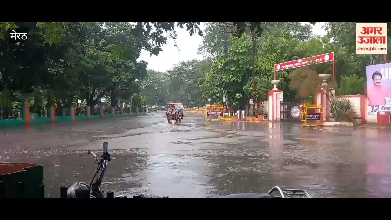 Meerut: Weather turns pleasant following afternoon rain in several areas.