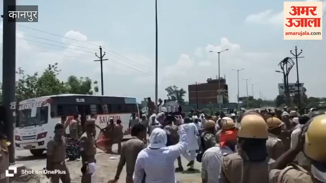 Farmers Surround KDA Officials at New Kanpur City Site; Police Detain Them