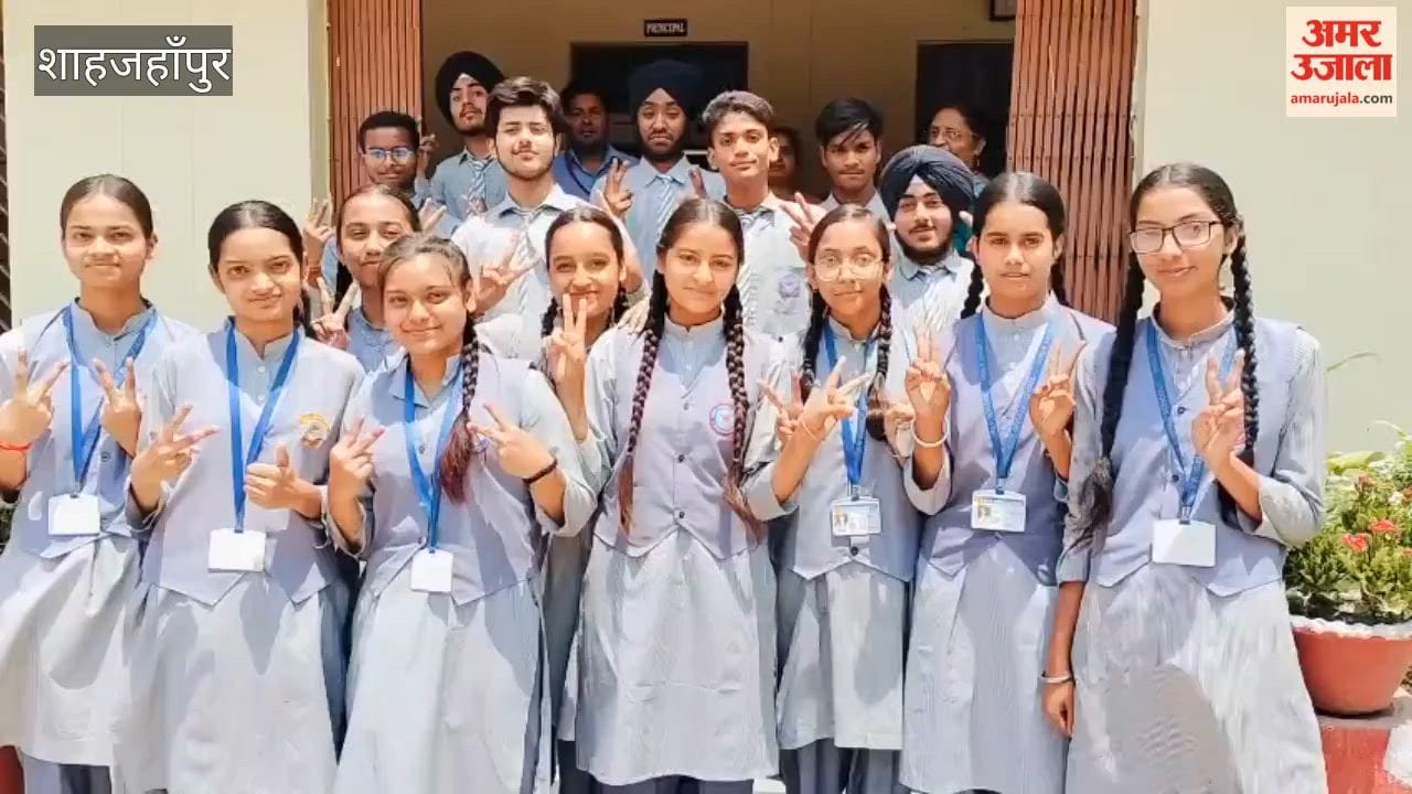 Students faces lit up after the results were declared in Shahjahanpur