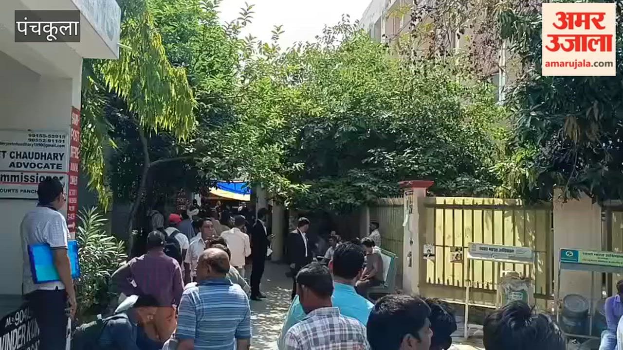 Crowds throng the National Lok Adalat in Panchkula; long queues formed right from the morning.