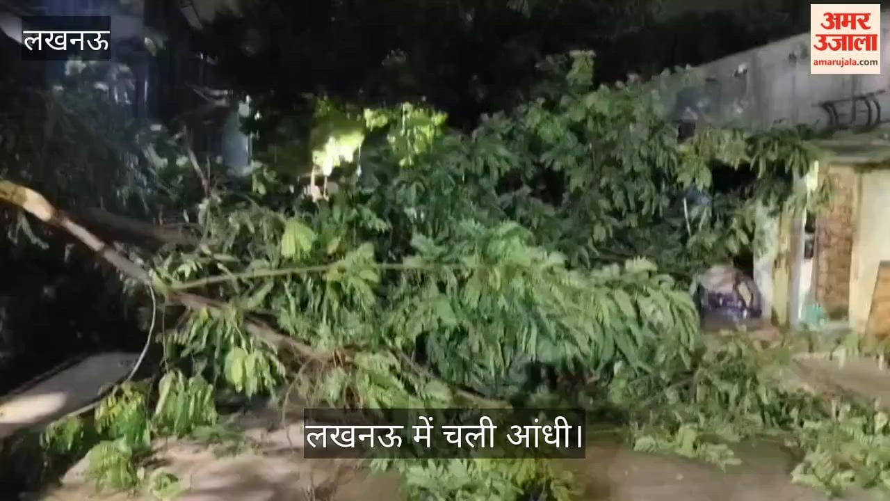 लखनऊ: नौतपा के पहले ही दिन बदला मौसम, लखनऊ में चली आंधी