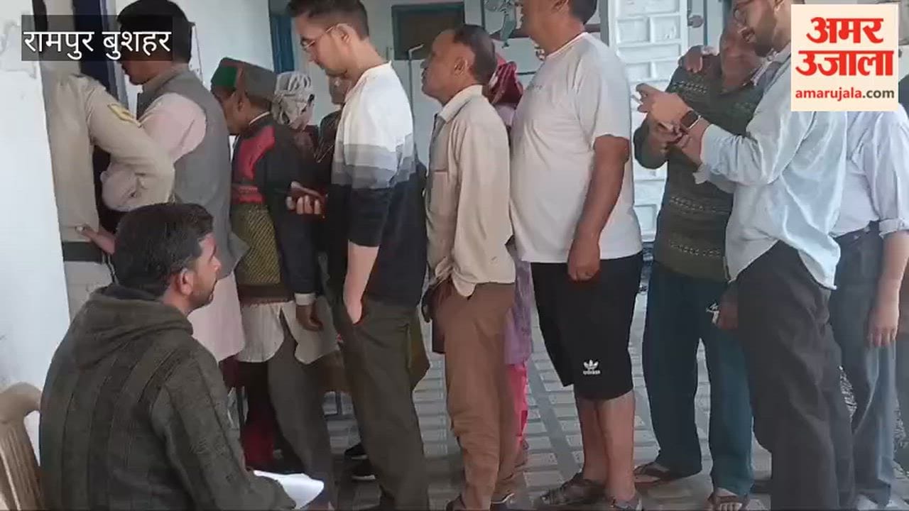 Rampur Bushahr Voting Underway in 150 Panchayats of Shimla District Today; Long Queues Formed Early in the Morning