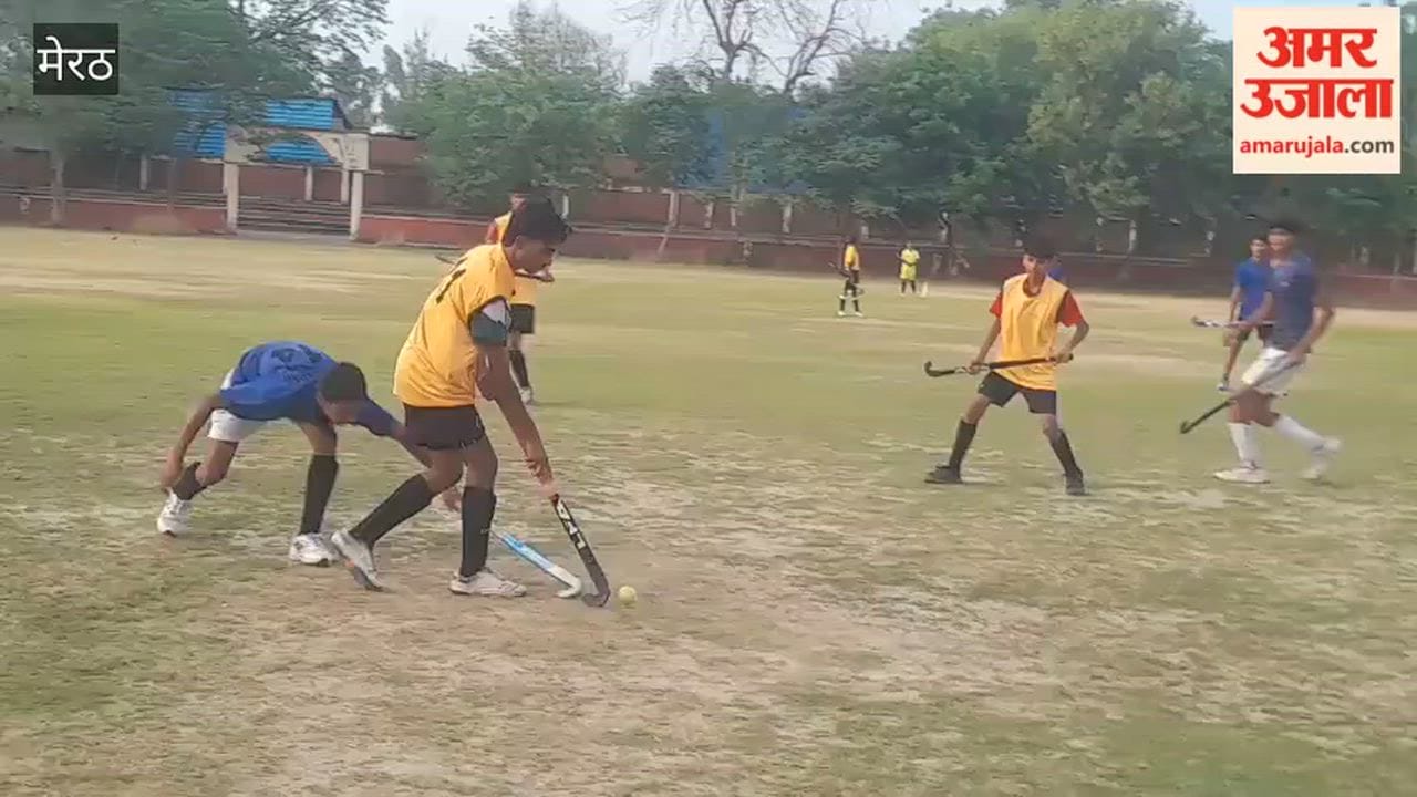 Summer Hockey League Competition Held at Sanatan Dharma Inter College; Players Sweat It Out to Lead Their Team to Victory.