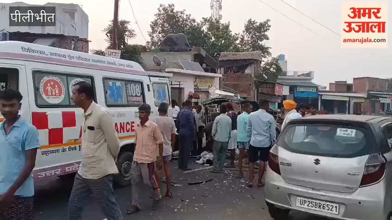 E-rickshaw overturns after collision with bus in Pilibhit