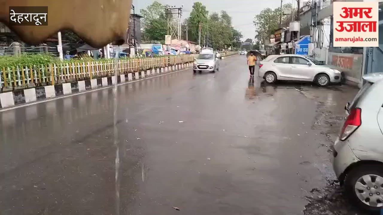 VIDEO: Weather takes a turn in Dehradun; heavy rain lashes the city