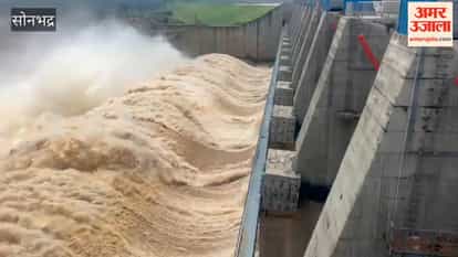Kanhar Dam water level crosses 262 mark again; 10 gates opened, 4 closed