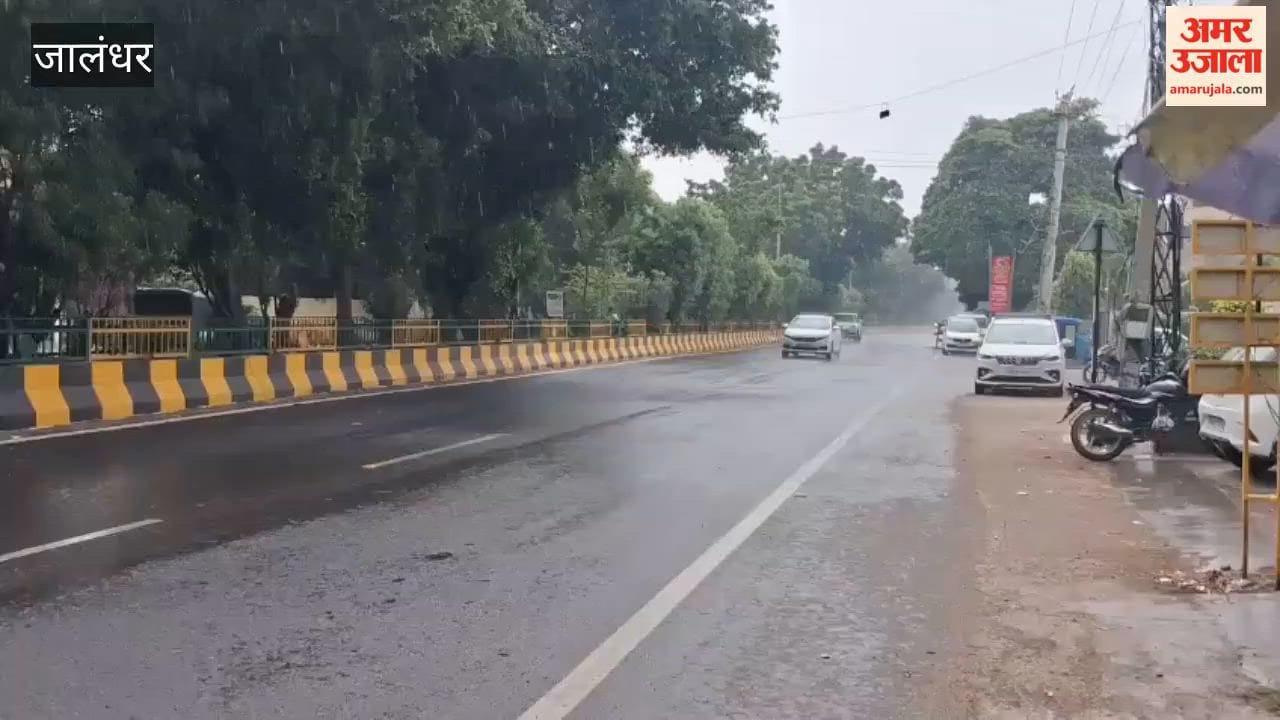 Heavy rain in Jalandhar brought relief from the humid heat.