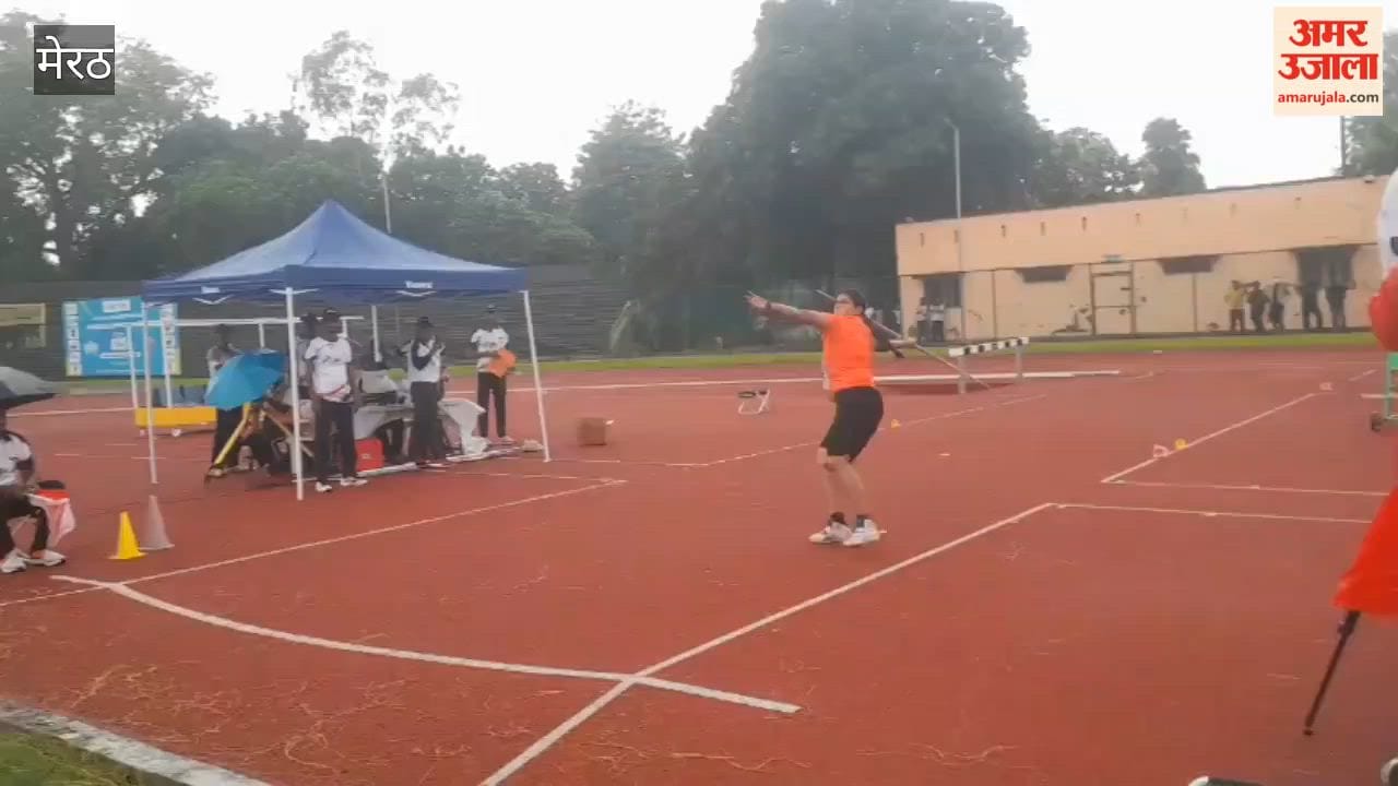 Rain Fails to Dampen Athletes’ Spirit as National Athletics Meet Continues in Meerut