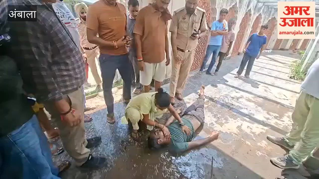 Youth jumps into Mahavir Park pond in Ambala; divers save his life.