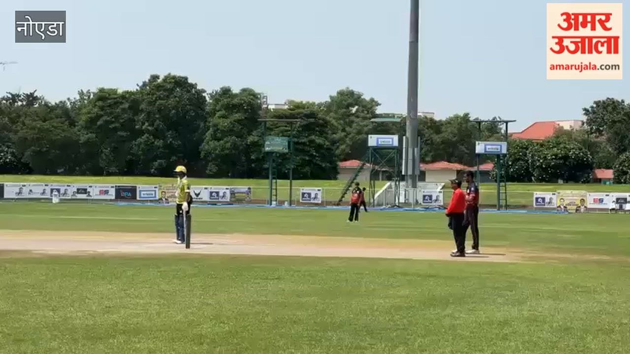 Cricket league at the Shaheed Vijay Singh Pathik Sports Complex in Greater Noida