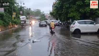 Waterlogging in Bareilly due to torrential rain
