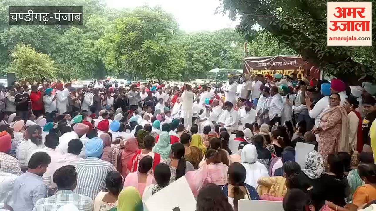 Punjab Congress protest in Chandigarh
