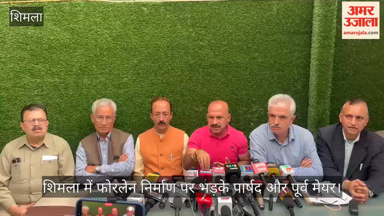 Video: Councilors and former mayor furious over four-lane construction in Shimla.