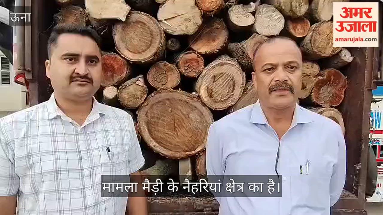 naihariya illegal timber loaded vehicle seized forest department