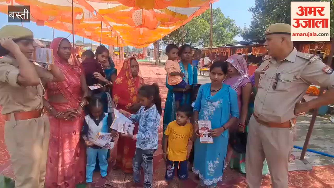 The 'Mission Shakti' team raised awareness among women and girls visiting the temple.