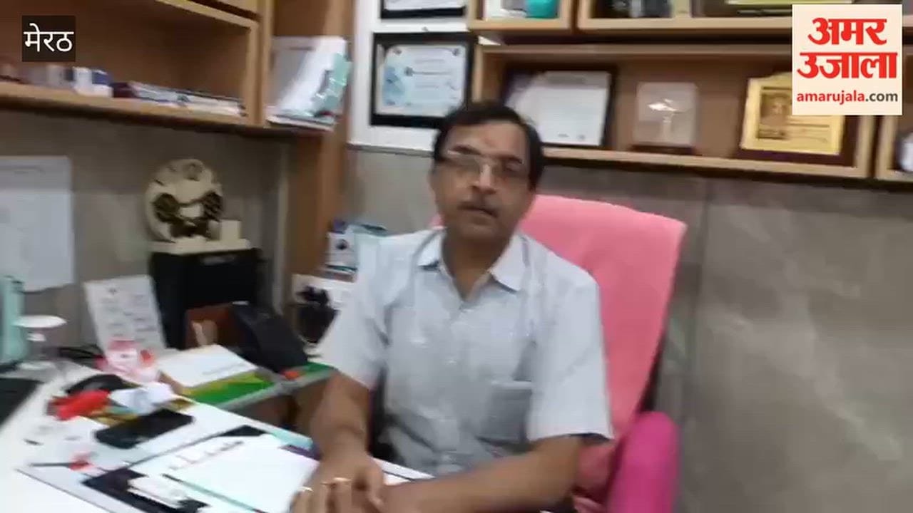 Meerut: Health camp organized as part of the 'Abhar Samarpan Abhiyan' (Gratitude and Dedication Campaign); Dr. Neeraj Goyal and Dr. Sapna Goyal provided treatment.