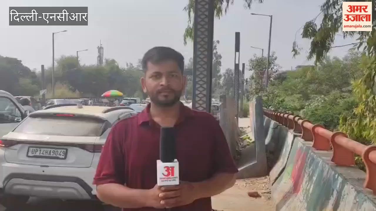 Kalindi Kunj border closed massive traffic jam on flyover