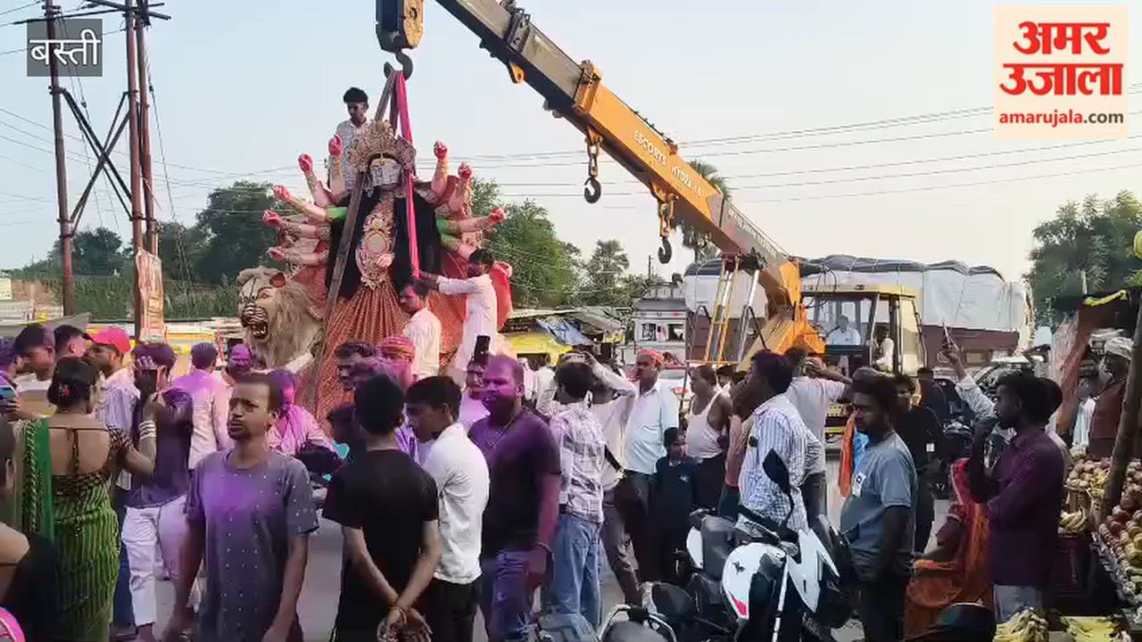 Goddess Durga Idol Taken for Installation at Kauleshwar Nath Temple