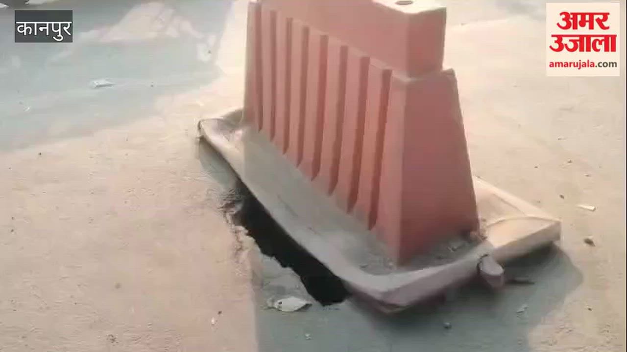 Kanpur: Broken cover on a sewer chamber near PAC Mor intersection poses accident risk