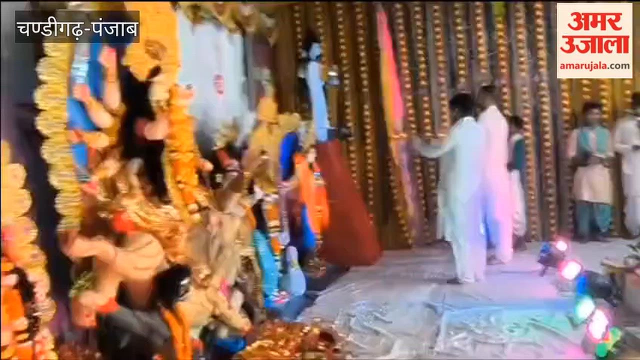 Chants in praise of Goddess Durga echoed for nine days near the railway running room in Ferozepur.