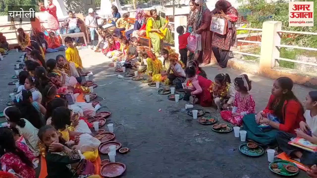 Karnaprayag: Kanya Pujan performed on Navami; blessings sought