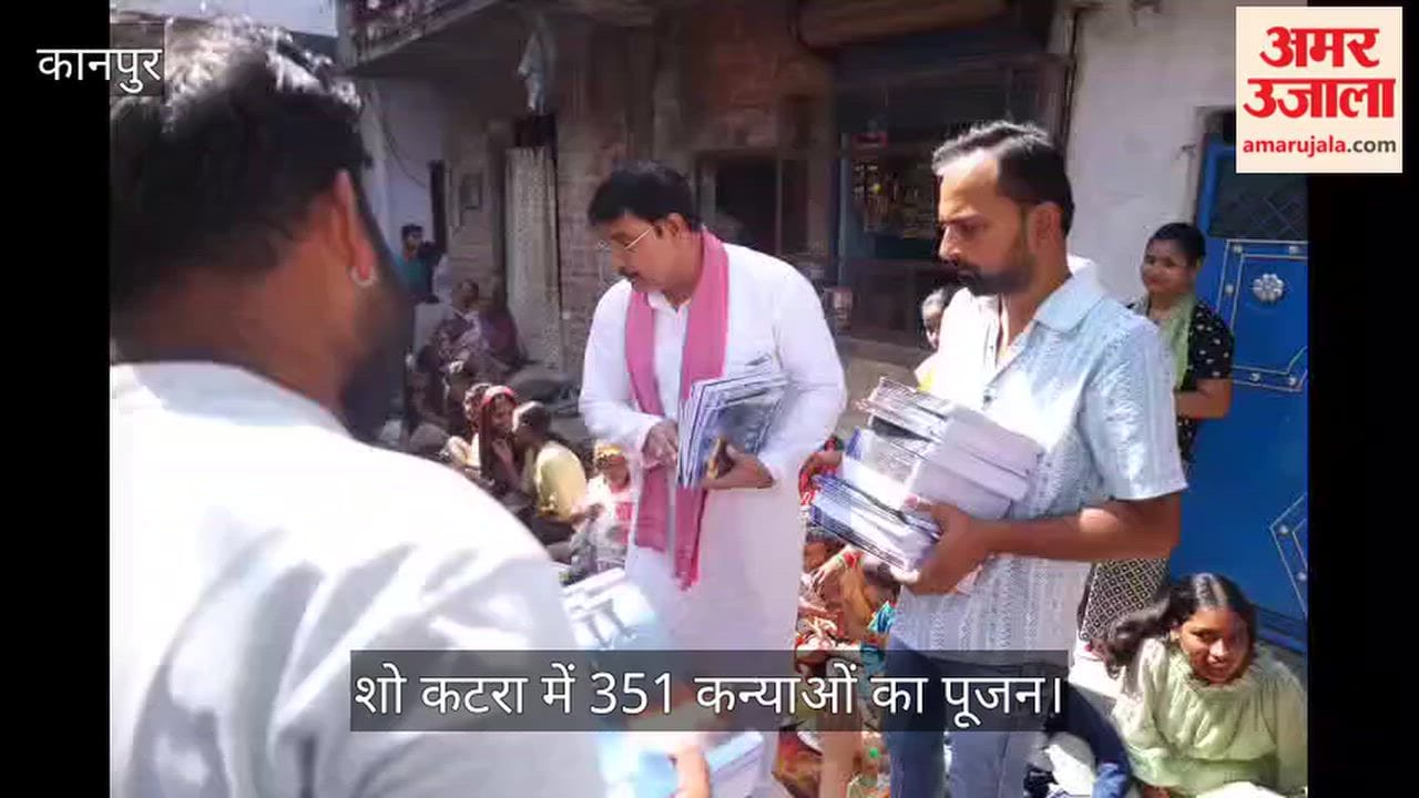 Former candidate Manoj Shukla hosts a grand Kanya Bhoj at the Shiv Dham Temple in Kanpur