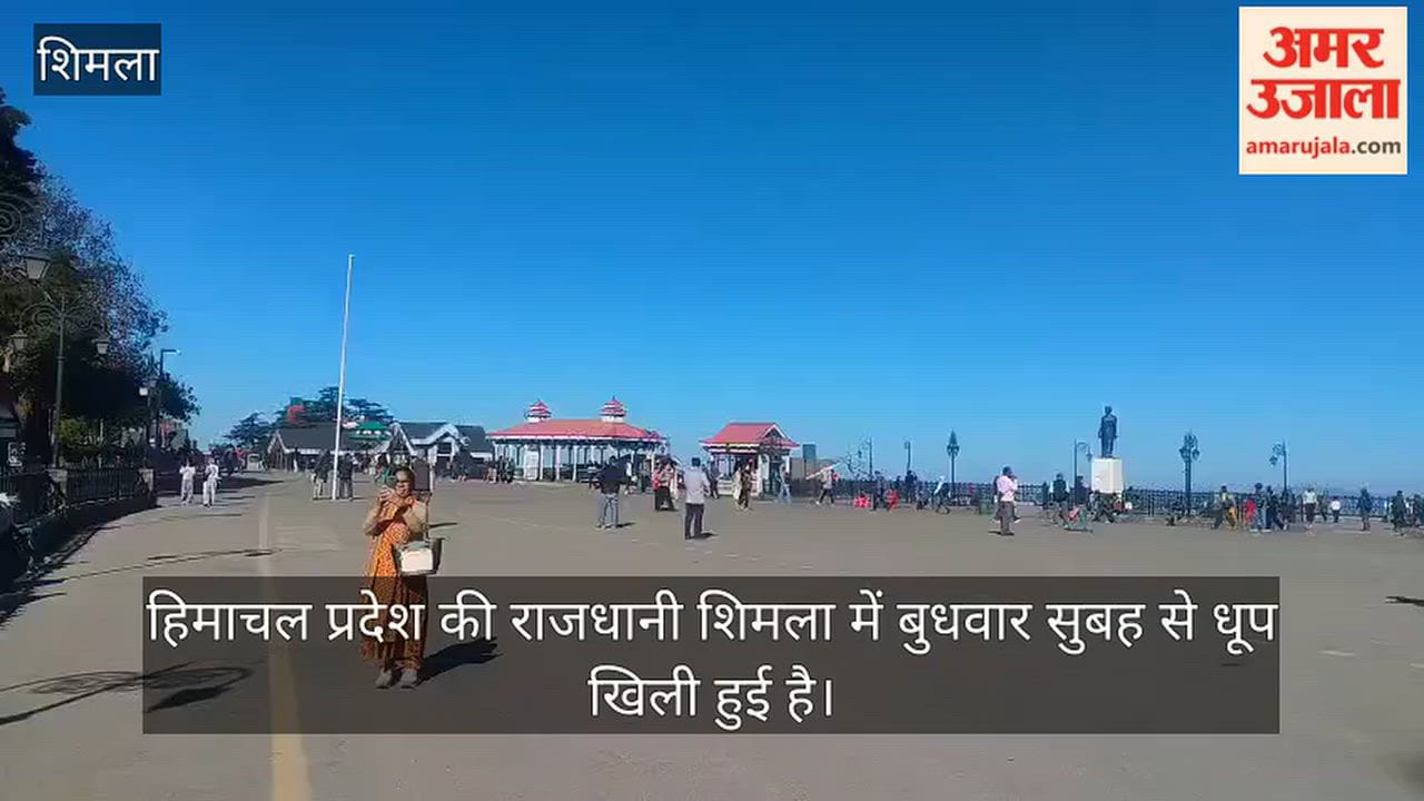 shimla weather sunny wednesday morning