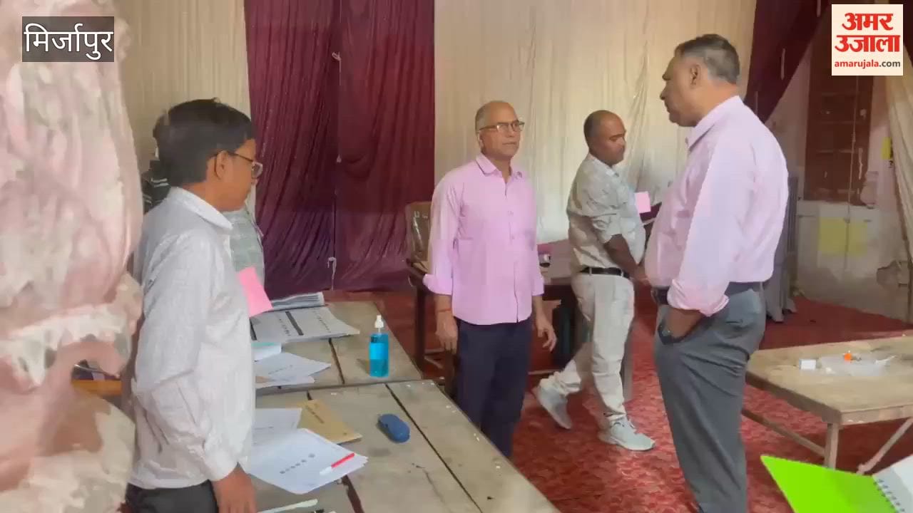 Voting for the MLC election begins in Mirzapur officials conduct an inspection