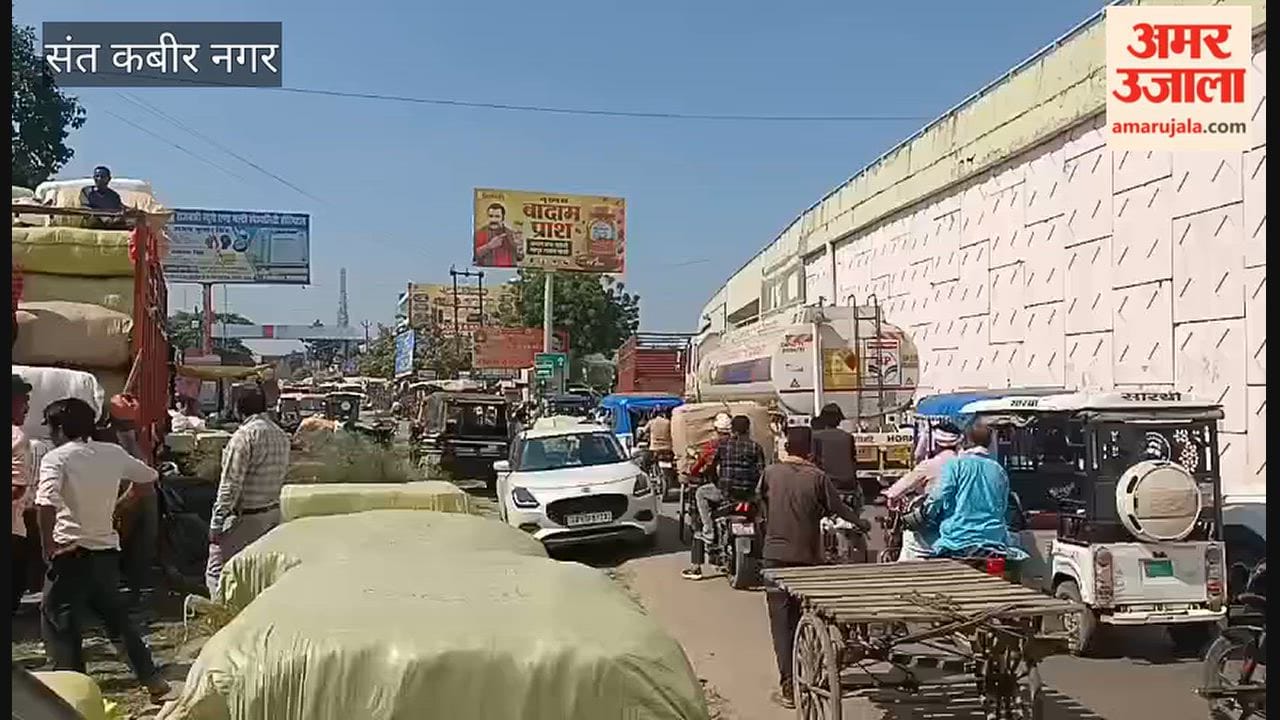 Encroachment Disrupts Traffic in Bardahiya Market