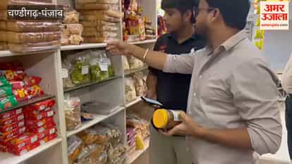 Filth and expired goods found at a shop in Ferozepur’s Namak Mandi; a challan was issued.