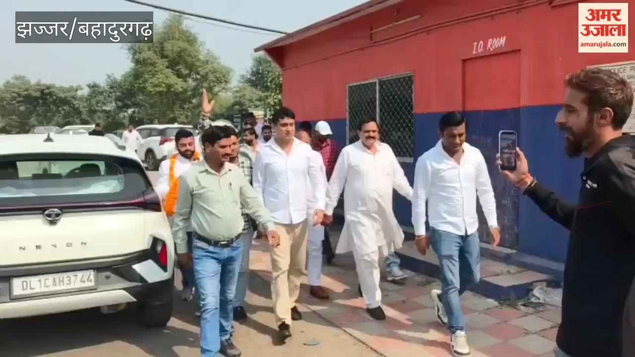 Indian Youth Congress National President Udaybhanu Chib receives a grand welcome in Bahadurgarh
